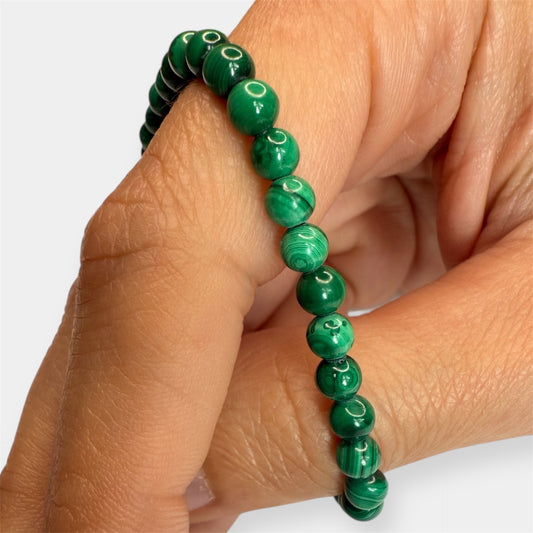 Bracelet boule Malachite
