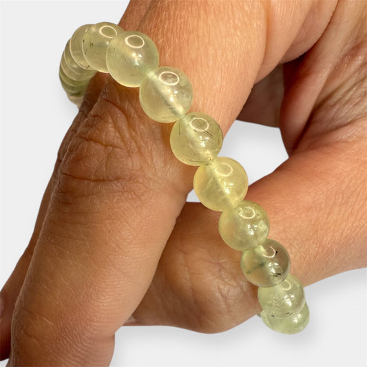 Bracelet boule Préhnite