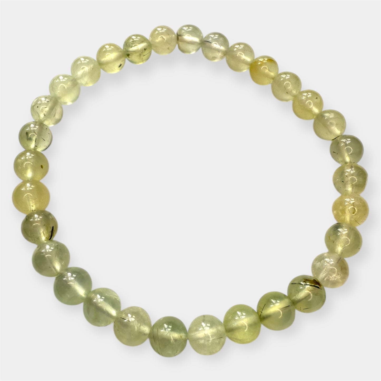 Bracelet boule Préhnite