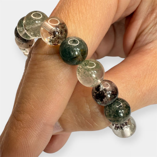 Bracelet boule Quartz Chlorite