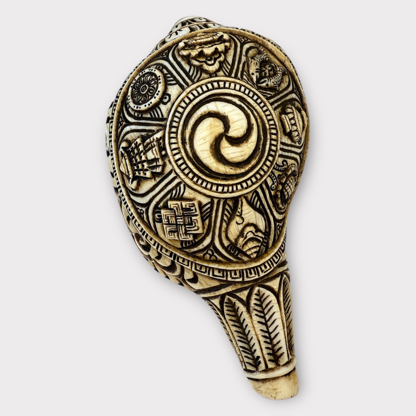 Conque Tibétaine Gravée grand model