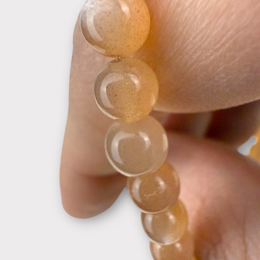 Bracelet pierre de lune rose