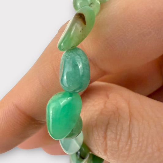 Bracelet chrysoprase