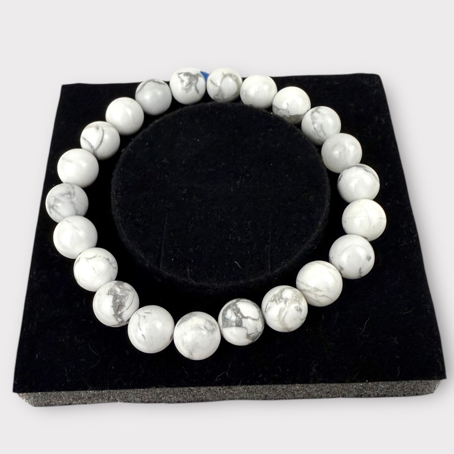 Bracelet howlite blanche