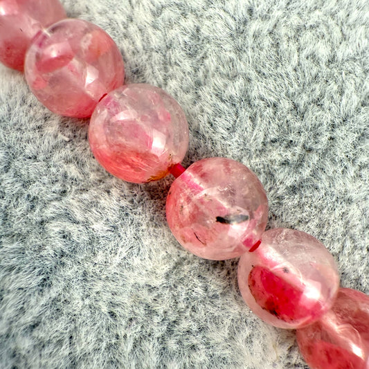 Bracelet rhodonite sur quartz