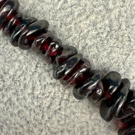 Bracelet baroque grenat rouge