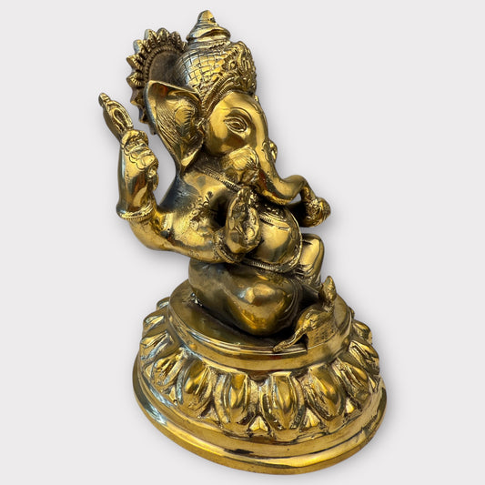 Statue de Ganesh et sa Musaraigne