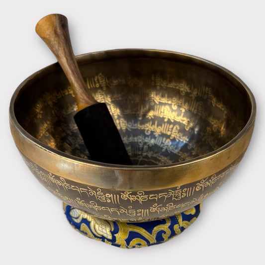 Bol Tibétain Gravé LA - 1410g - 210mm