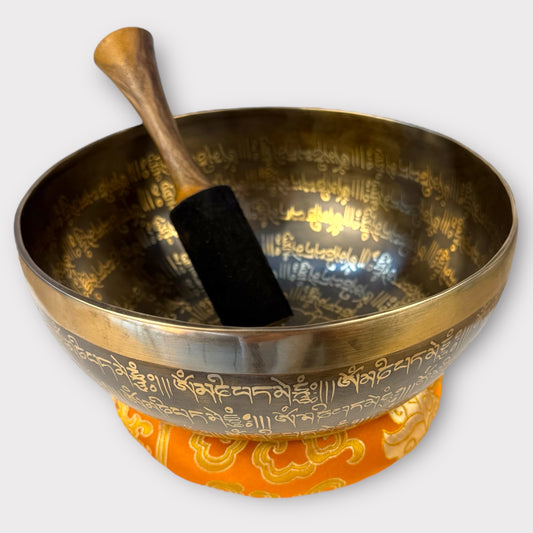 Bol Tibétain Gravé Ré - 1063g - 210mm