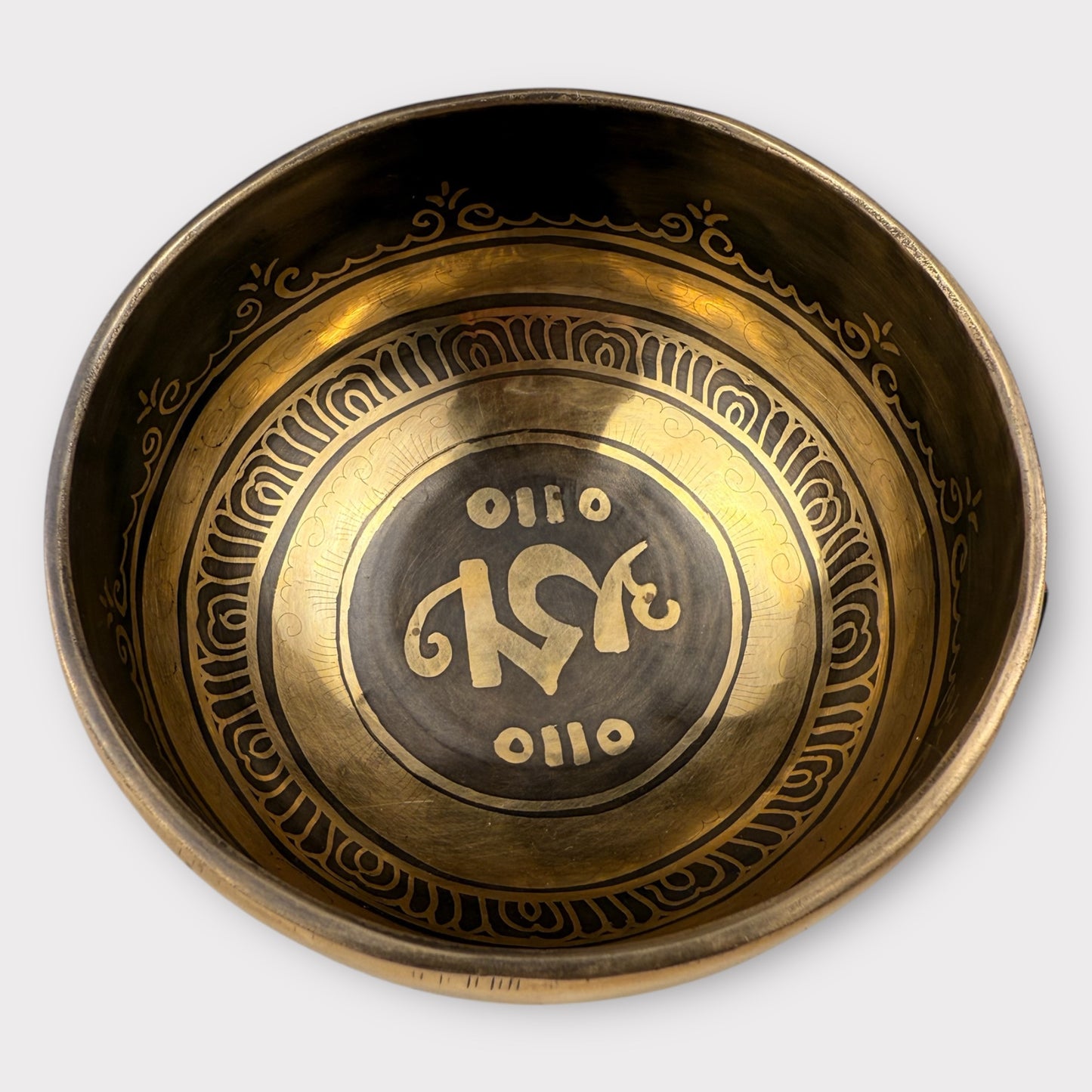 Bol Tibétain Gravé SI - 408g - 123mm