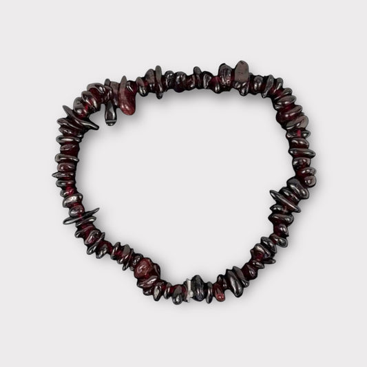 Bracelet baroque grenat rouge