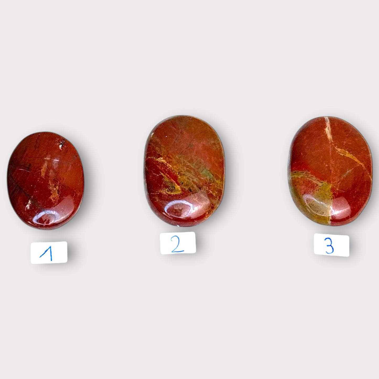 Galet anti stress jaspe rouge