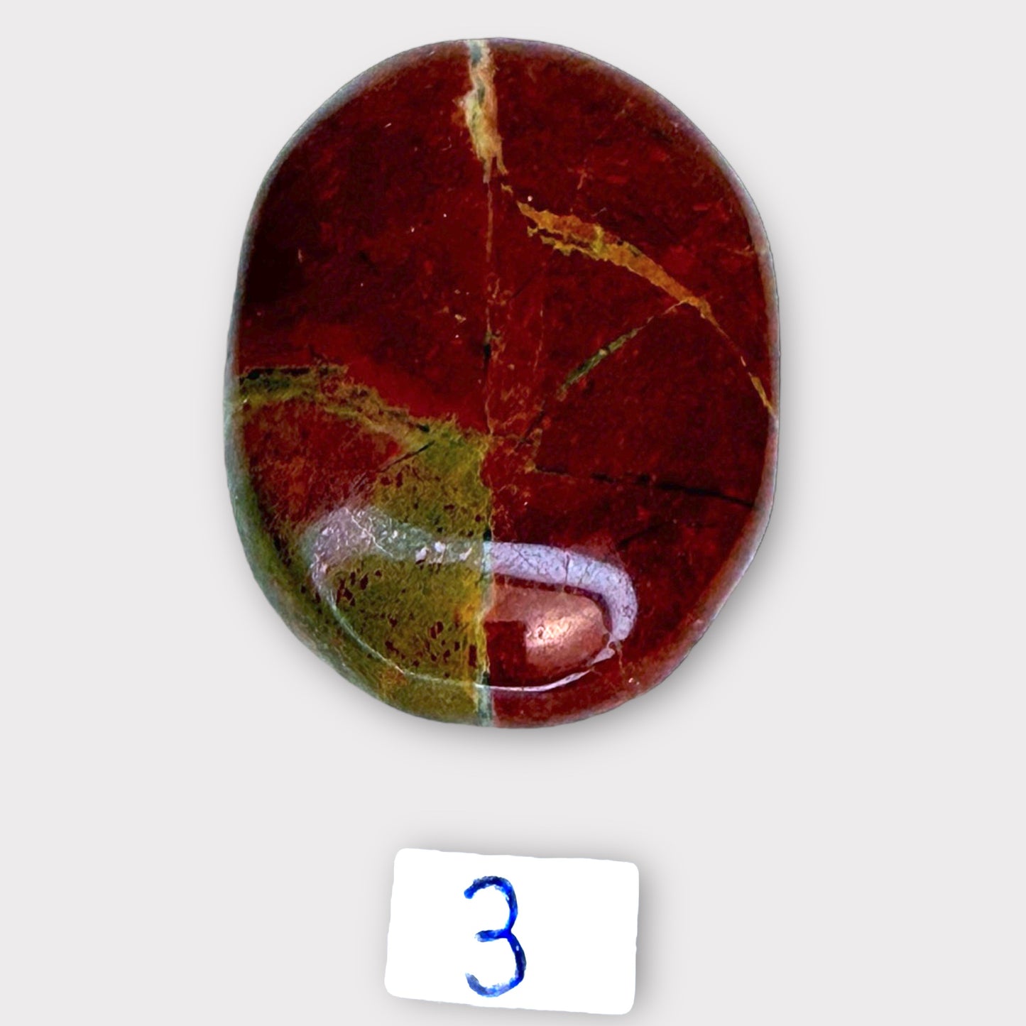 Galet anti stress jaspe rouge