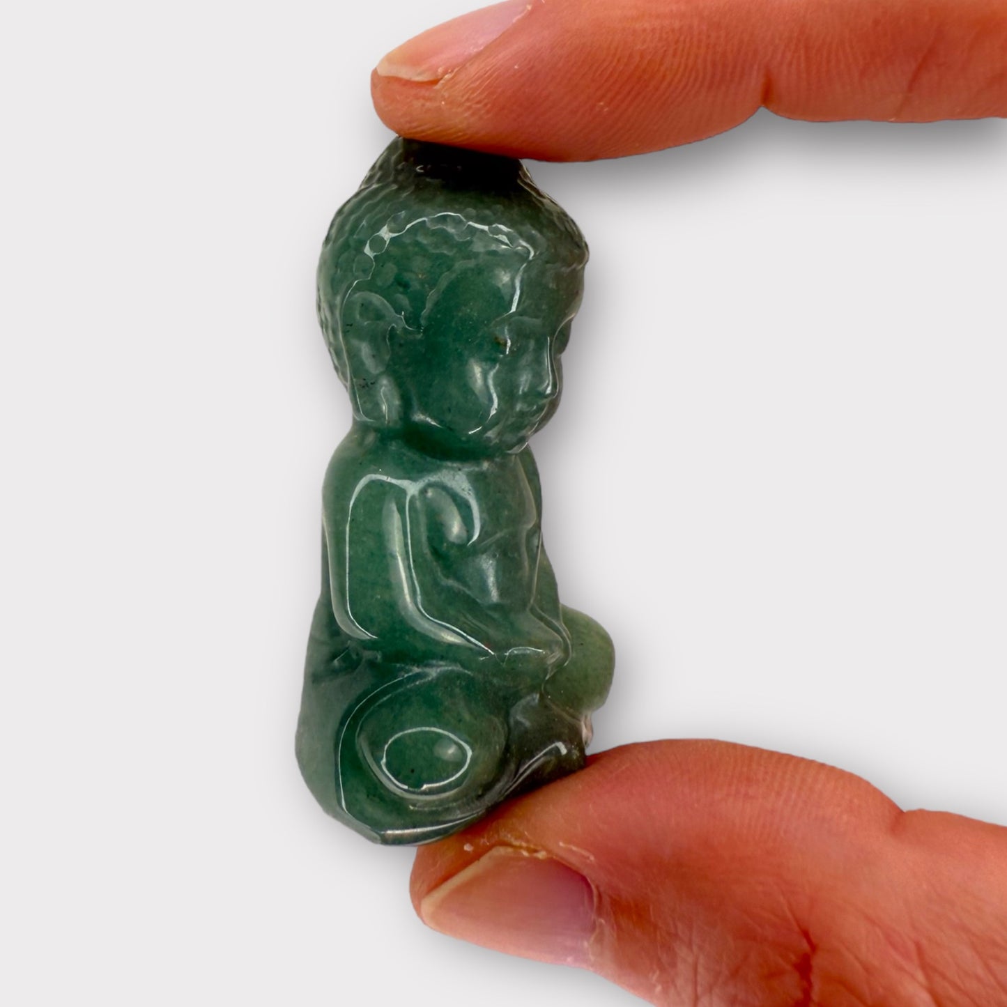 Bouddha indien aventurine verte