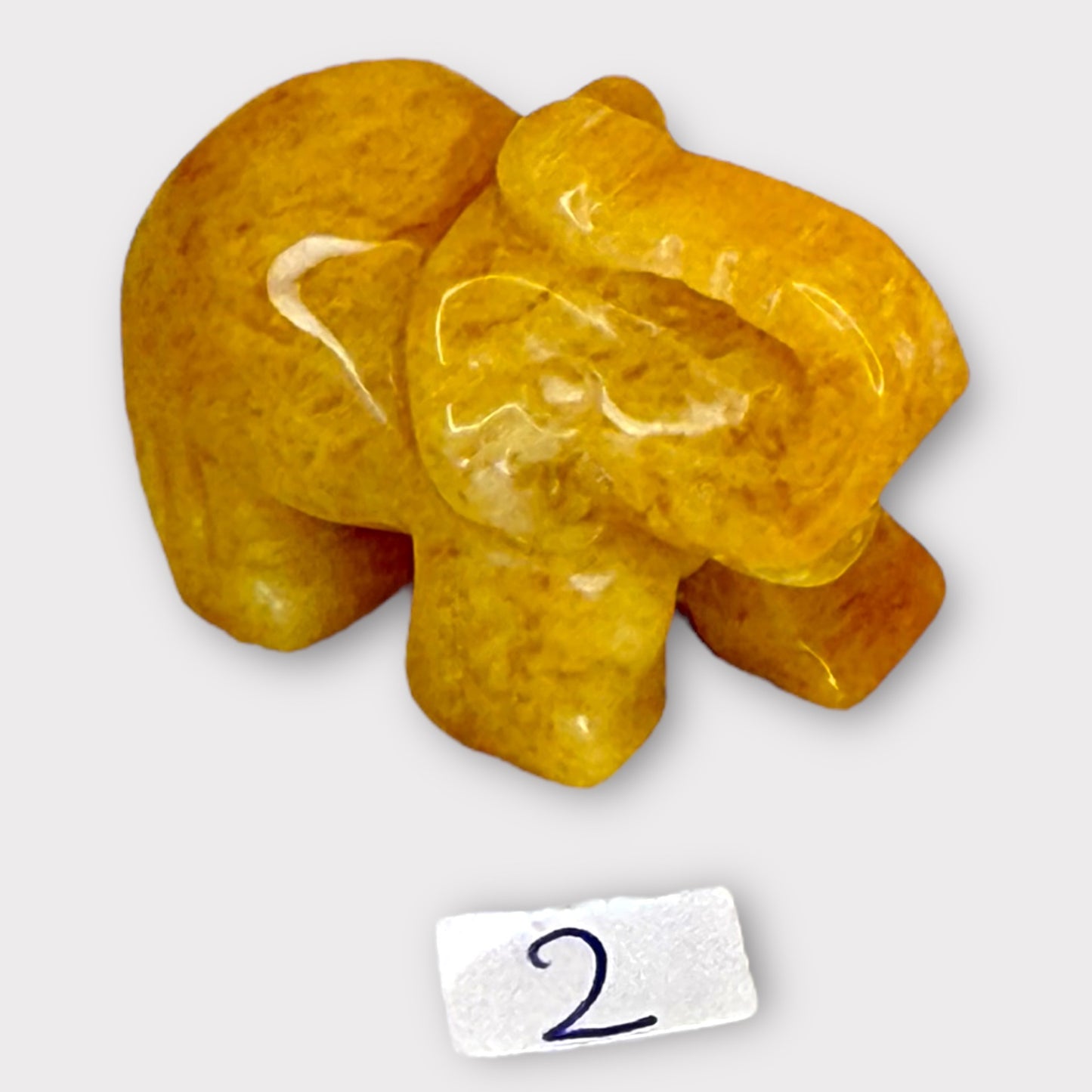 Éléphant aventurine jaune