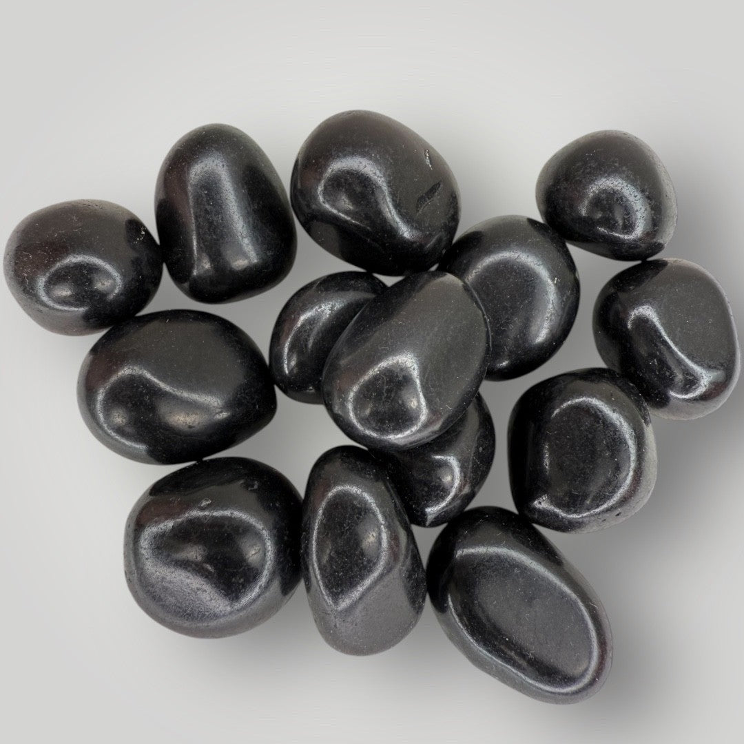 Pierre roulée shungite noire