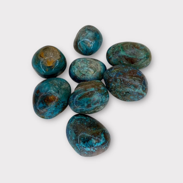 Pierre roulée chrysocolle