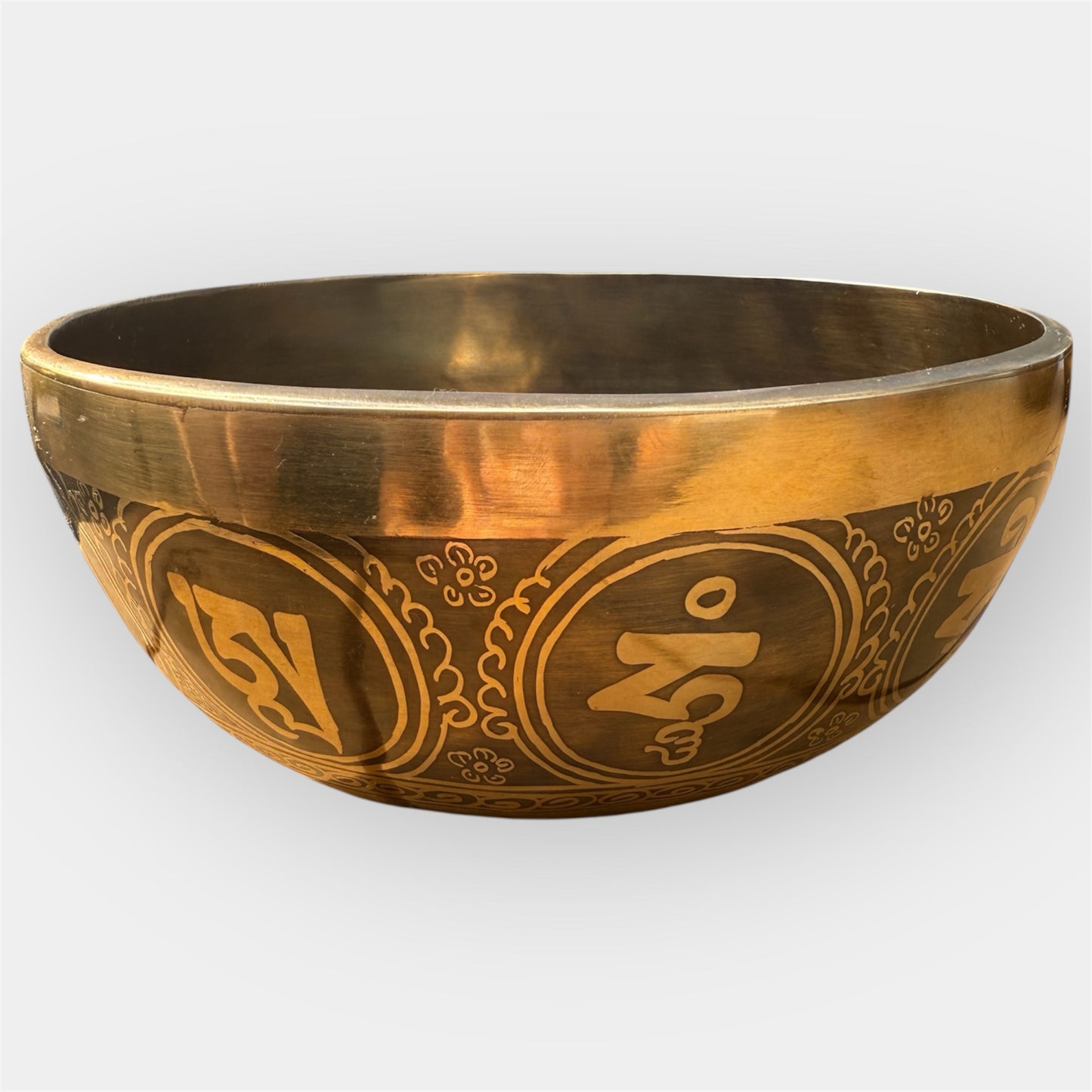 Bol Tibétain Gravé SI Bémol - 1223 g - 195 mm