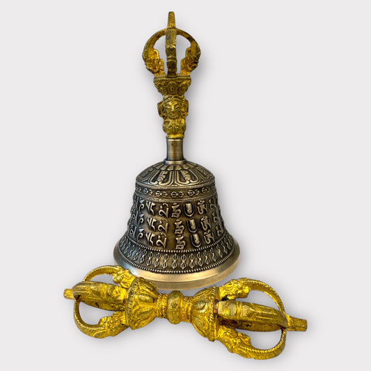 Cloche Tibétaine avec Dorje – Ganta 170 mm