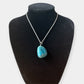 Pendentif  pierre roulée Apatite bleue