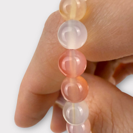 Bracelet agate rose