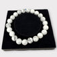 Bracelet howlite blanche