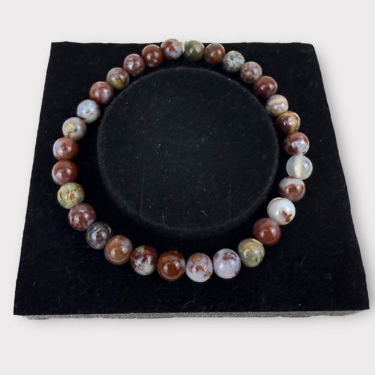 Bracelet agate crazy lace