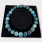 Bracelet apatite bleue AB