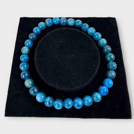 Bracelet apatite bleue