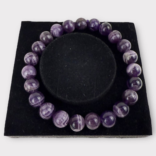 Bracelet améthyste rubanée