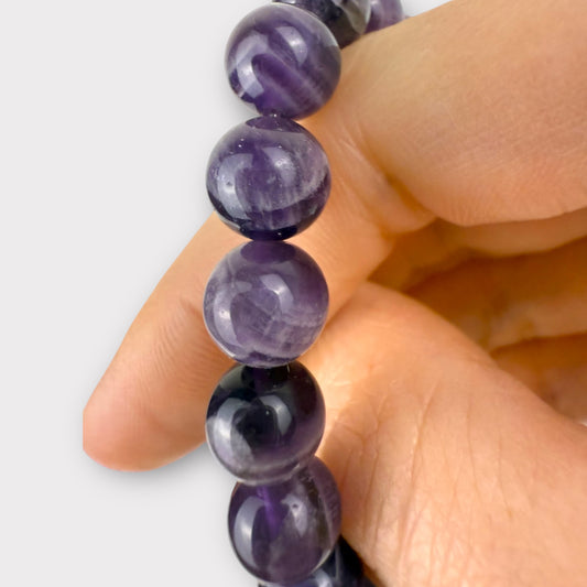 Bracelet améthyste rubanée