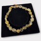 Bracelet cristal de roche rutile