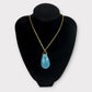 Pendentif  goutte sautoir amazonite