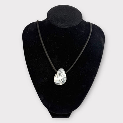 Pendentif pierre percée pinolite