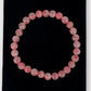 Bracelet rhodonite sur quartz