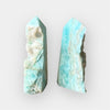 Pointe semi polie aragonite bleue (rare)