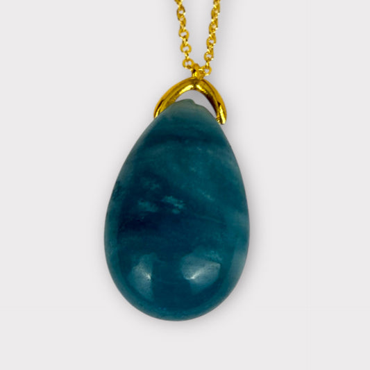 Pendentif  goutte sautoir amazonite