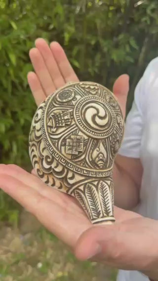 Conque Tibétaine Gravée grand model