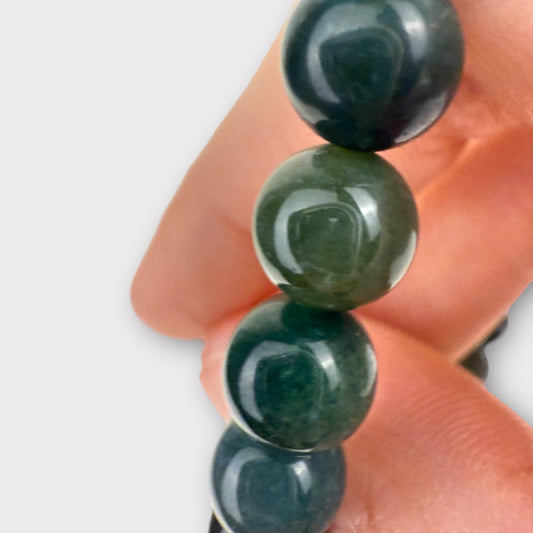 Bracelet agate mousse