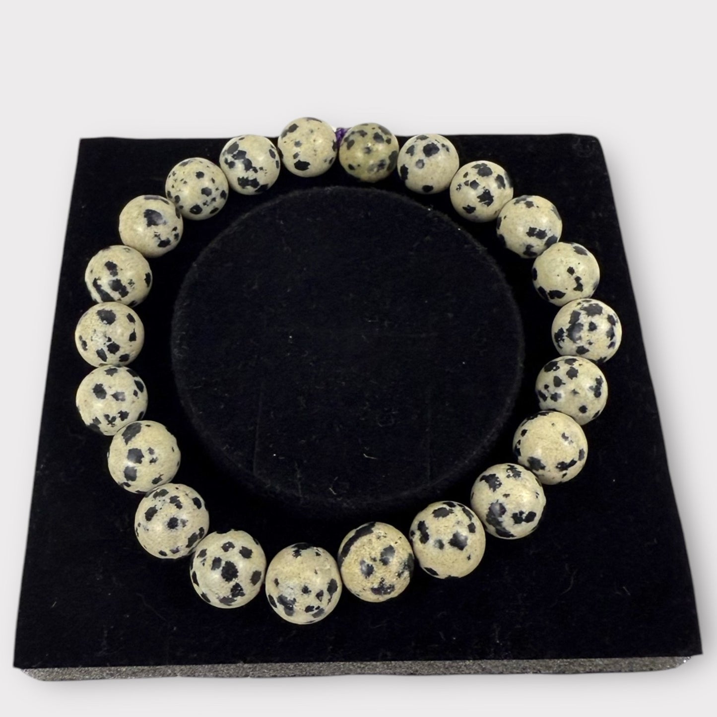 Bracelet jaspe dalmatien