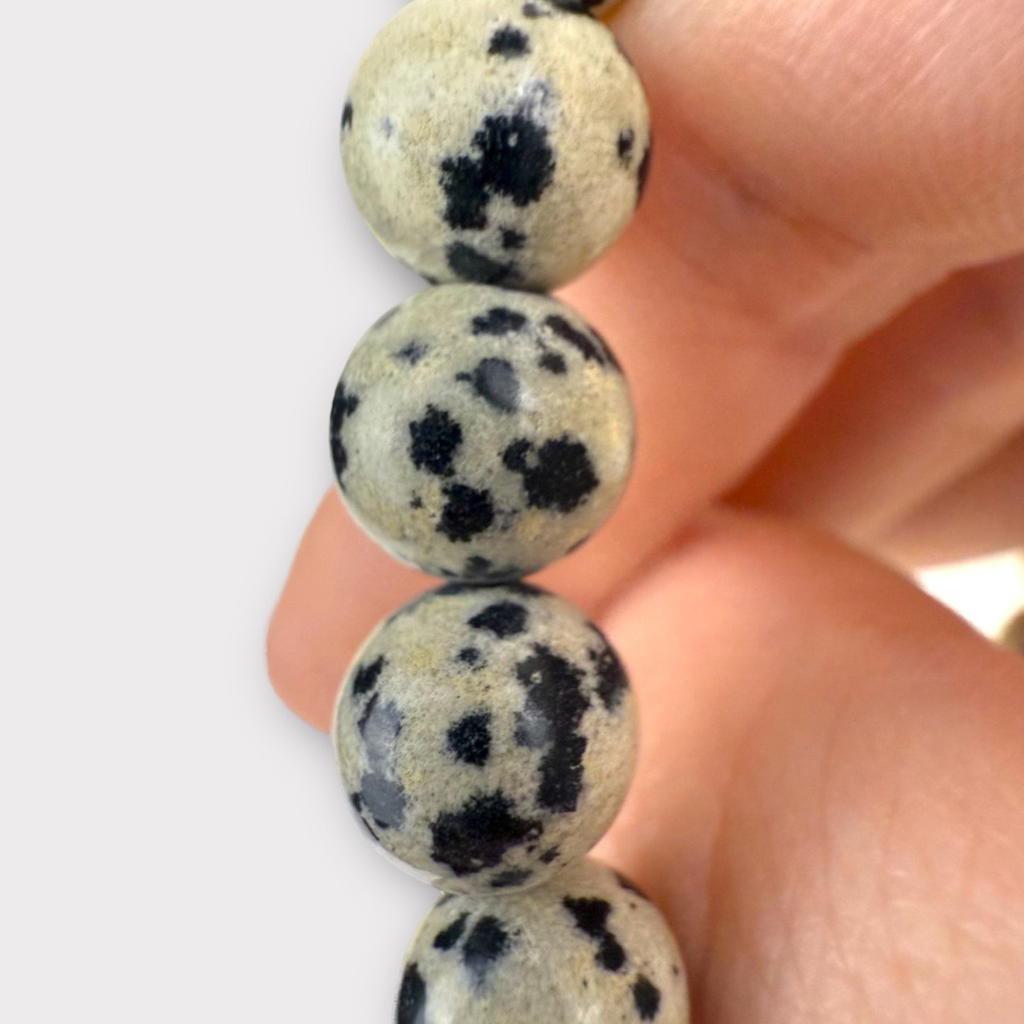 Bracelet jaspe dalmatien