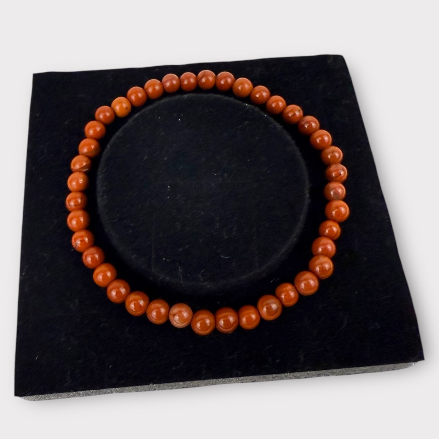 Bracelet jaspe rouge
