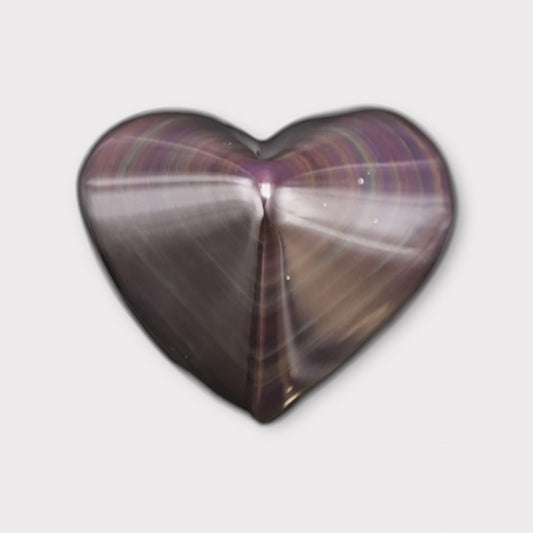 Galet coeur obsidienne oeil céleste