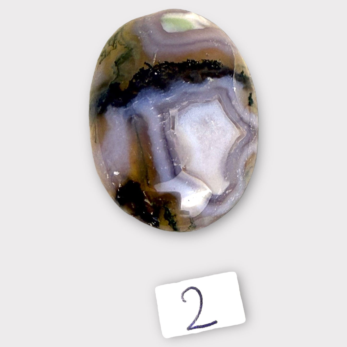 Galet anti stress agate mousse