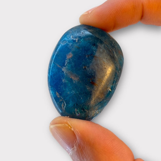 Pierre roulée apatite bleue